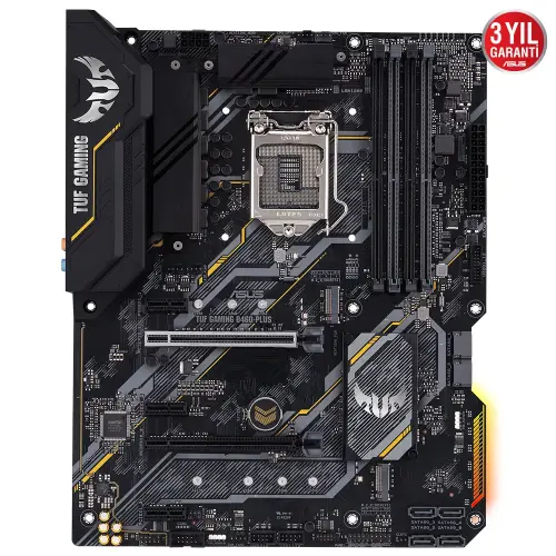 Asus TUF GAMING B460-PLUS Intel B460 Soket 1200 DDR4 2933MHz ATX Gaming (Oyuncu) Anakart