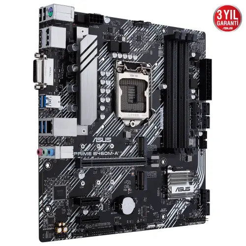 Asus PRIME B460M-A Intel B460 Soket 1200 DDR4 2933MHz mATX Gaming (Oyuncu) Anakart