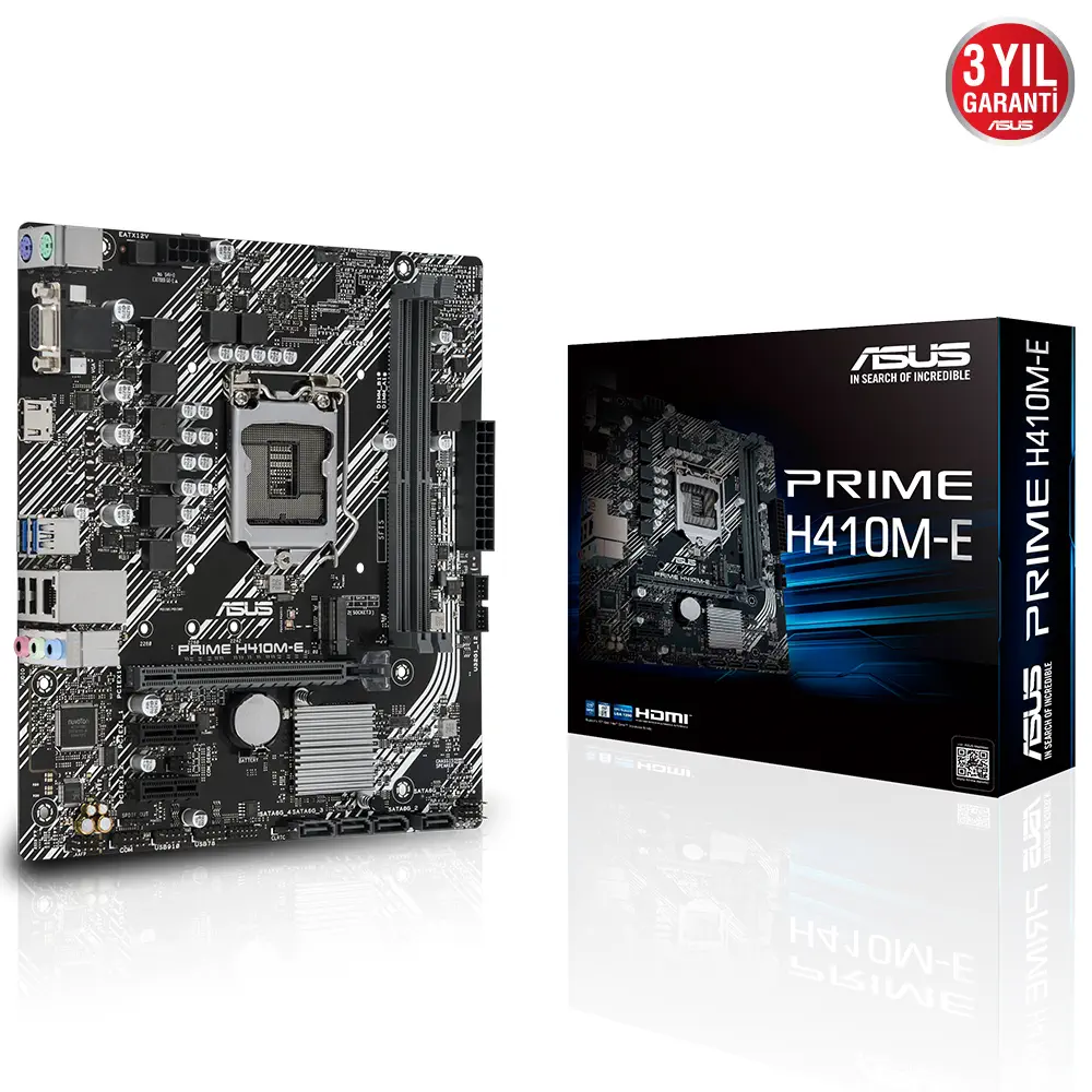 Asus PRIME H410M-E Intel H410 Soket 1200 DDR4 2933MHz mATX Anakart