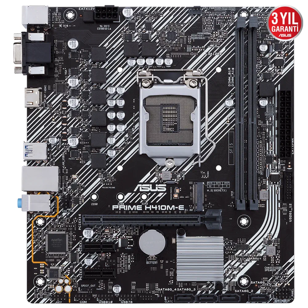 Asus PRIME H410M-E Intel H410 Soket 1200 DDR4 2933MHz mATX Anakart