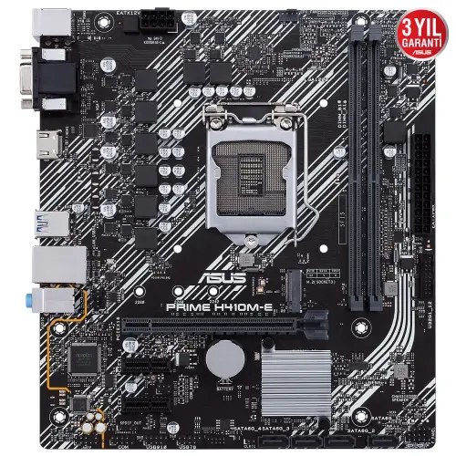 Asus PRIME H410M-E Intel H410 Soket 1200 DDR4 2933MHz mATX Anakart