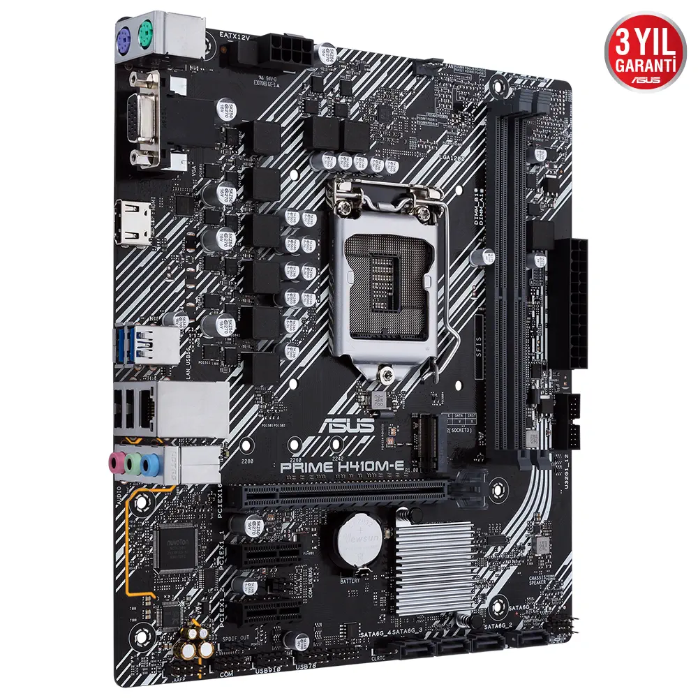Asus PRIME H410M-E Intel H410 Soket 1200 DDR4 2933MHz mATX Anakart