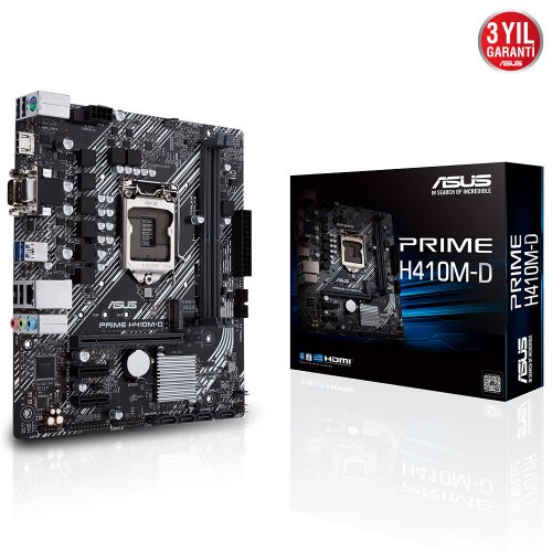 Asus PRIME H410M-D Intel H410 Soket 1200 DDR4 2933MHz mATX Anakart
