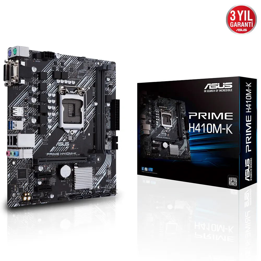 Asus PRIME H410M-K Intel H410 Soket 1200 DDR4 2933MHz mATX Anakart