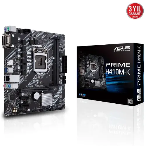 Asus PRIME H410M-K Intel H410 Soket 1200 DDR4 2933MHz mATX Anakart