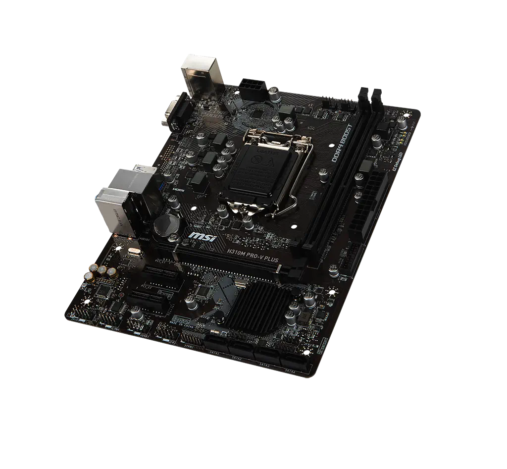 MSI H310M PRO-V PLUS Intel H310 Soket 1151 DDR4 2666 Mhz mATX Gaming (Oyuncu) Anakart