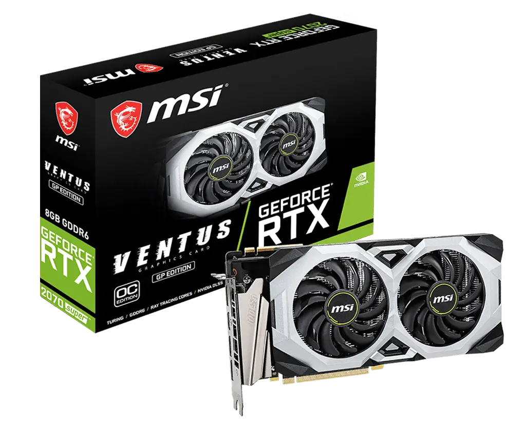 MSI GeForce RTX 2070 SUPER VENTUS GP OC 8GB GDDR6 256Bit DX12 Gaming (Oyuncu) Ekran Kartı