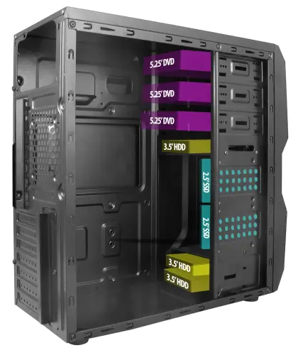 Vento TA-K61 400W ATX Siyah Mid-Tower Kasa