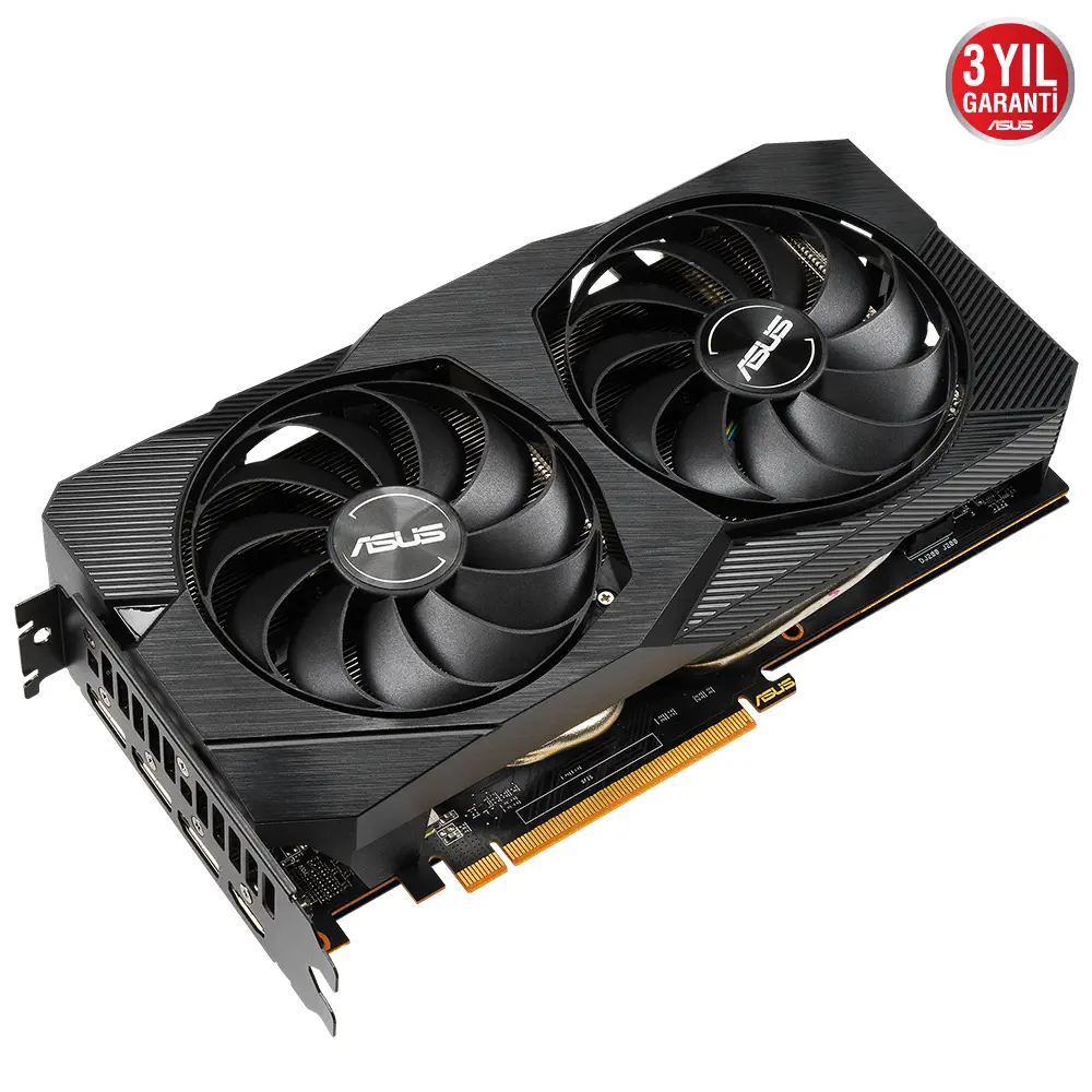 Asus DUAL-RX5500XT-O4G-EVO AMD Radeon RX 5500 XT 4GB GDDR6 128Bit Gaming (Oyuncu) Ekran Kartı