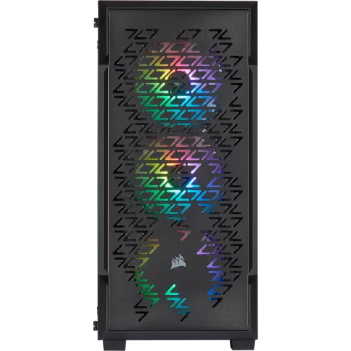 Corsair iCUE 220T RGB Airflow CC-9011173-WW USB 3.0 Temperli Cam Siyah ATX Mid-Tower Gaming (Oyuncu) Kasa