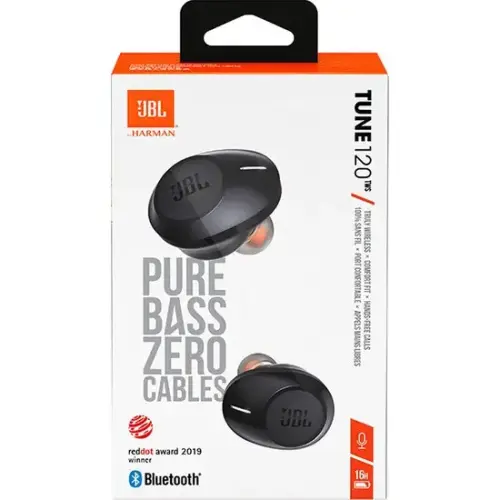 JBL Tune 120TWS Kablosuz Kulak İçi Bluetooth Kulaklık Siyah - Distribütör Garantili