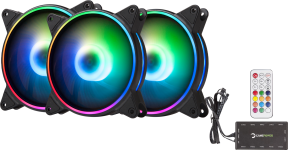 GamePower Air Turbine ARGB/RGB 3*12CM Fan Set Kit