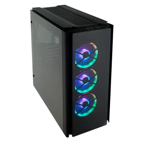 Corsair Obsidian 500D RGB SE Premium CC-9011139-WW USB 3.1 Temperli Cam Siyah ATX Mid-Tower Gaming (Oyuncu) Kasa
