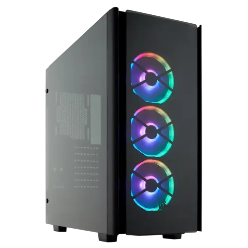 Corsair Obsidian 500D RGB SE Premium CC-9011139-WW USB 3.1 Temperli Cam Siyah ATX Mid-Tower Gaming (Oyuncu) Kasa