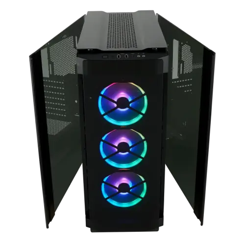 Corsair Obsidian 500D RGB SE Premium CC-9011139-WW USB 3.1 Temperli Cam Siyah ATX Mid-Tower Gaming (Oyuncu) Kasa