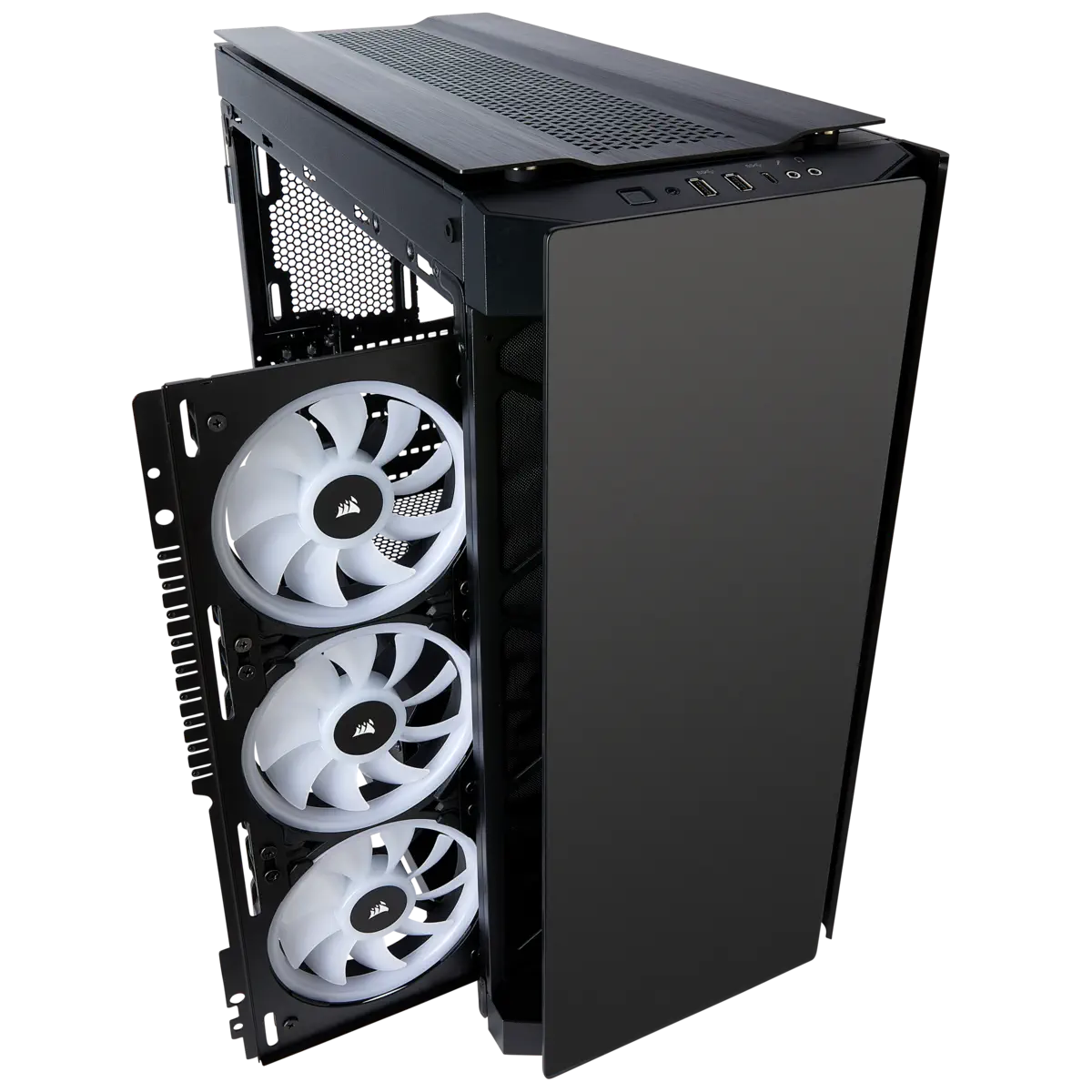 Corsair Obsidian 500D RGB SE Premium CC-9011139-WW USB 3.1 Temperli Cam Siyah ATX Mid-Tower Gaming (Oyuncu) Kasa