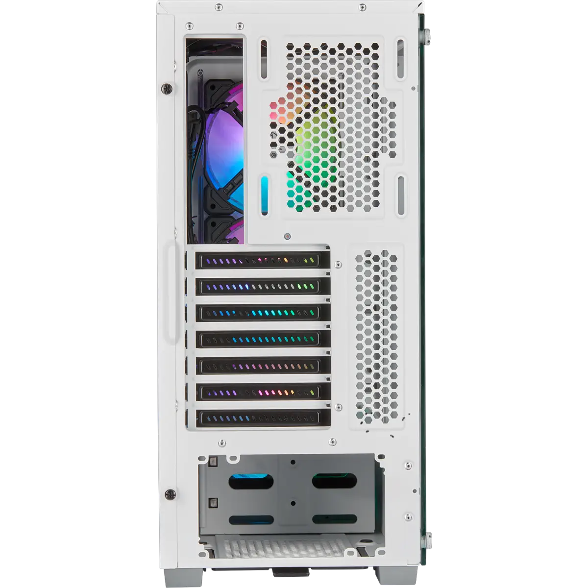 Corsair iCUE 220T RGB Airflow CC-9011174-WW USB 3.0 Temperli Cam Beyaz ATX Mid-Tower Gaming (Oyuncu) Kasa