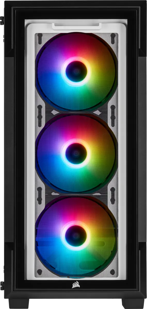Corsair iCUE 220T RGB CC-9011191-WW USB 3.0 Temperli Cam Beyaz ATX Mid-Tower Gaming (Oyuncu) Kasa