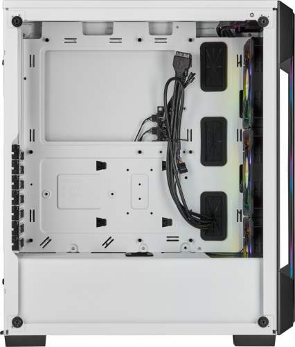 Corsair iCUE 220T RGB CC-9011191-WW USB 3.0 Temperli Cam Beyaz ATX Mid-Tower Gaming (Oyuncu) Kasa