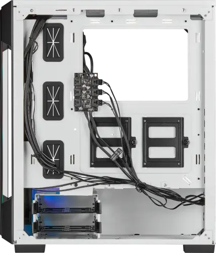 Corsair iCUE 220T RGB CC-9011191-WW USB 3.0 Temperli Cam Beyaz ATX Mid-Tower Gaming (Oyuncu) Kasa