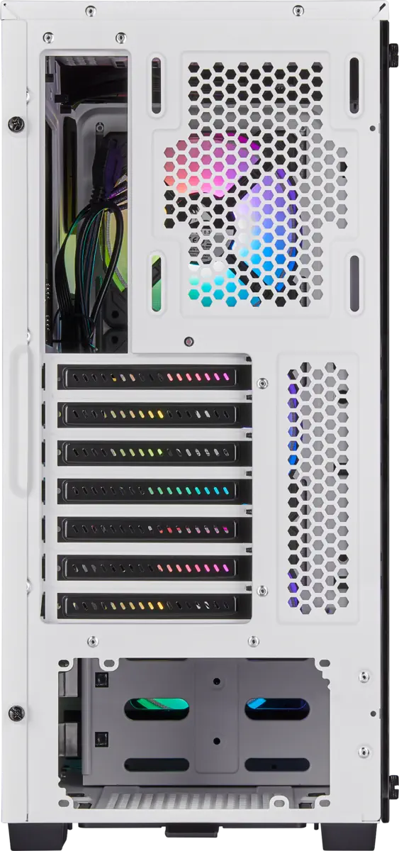 Corsair iCUE 220T RGB CC-9011191-WW USB 3.0 Temperli Cam Beyaz ATX Mid-Tower Gaming (Oyuncu) Kasa
