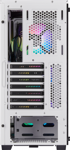 Corsair iCUE 220T RGB CC-9011191-WW USB 3.0 Temperli Cam Beyaz ATX Mid-Tower Gaming (Oyuncu) Kasa