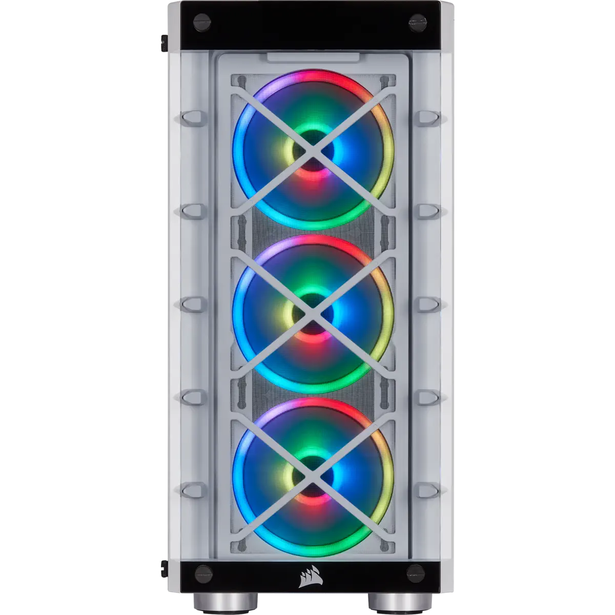 Corsair iCUE 465X RGB CC-9011189-WW USB 3.1 Temperli Cam Beyaz ATX Mid-Tower Gaming (Oyuncu) Kasa