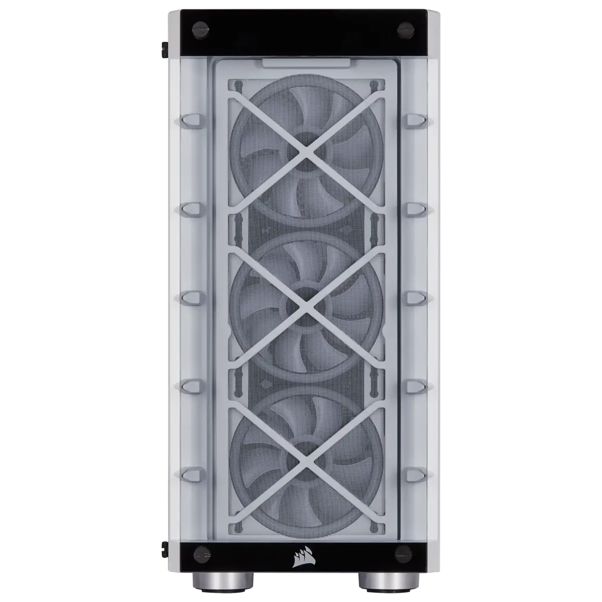 Corsair iCUE 465X RGB CC-9011189-WW USB 3.1 Temperli Cam Beyaz ATX Mid-Tower Gaming (Oyuncu) Kasa