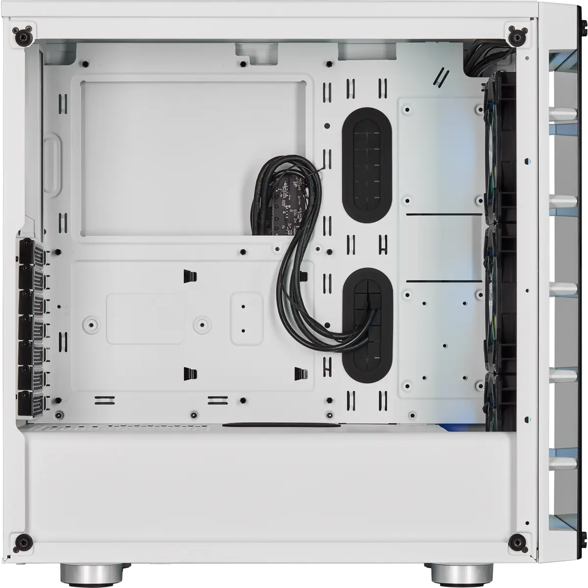 Corsair iCUE 465X RGB CC-9011189-WW USB 3.1 Temperli Cam Beyaz ATX Mid-Tower Gaming (Oyuncu) Kasa