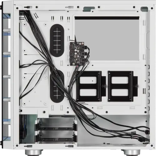 Corsair iCUE 465X RGB CC-9011189-WW USB 3.1 Temperli Cam Beyaz ATX Mid-Tower Gaming (Oyuncu) Kasa