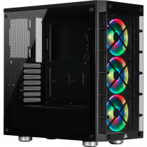Corsair iCUE 465X RGB CC-9011188-WW USB 3.1 Temperli Cam Siyah ATX Mid-Tower Gaming (Oyuncu) Kasa