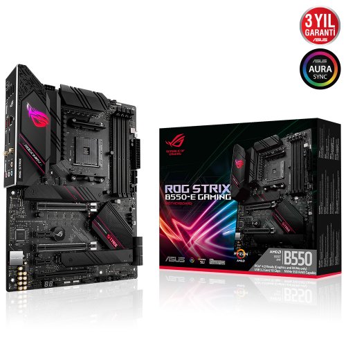 Asus ROG Strix B550-E Gaming AMD B550 Soket AM4 DDR4 4600(OC)MHz ATX Gaming (Oyuncu) Anakart