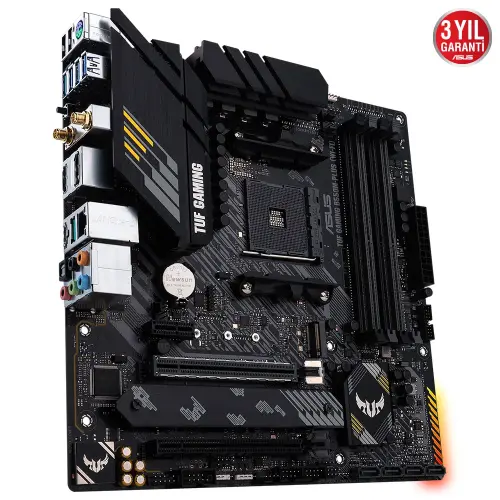 Asus TUF Gaming B550M-Plus (WI-FI) AMD B550 Soket AM4 DDR4 4600(OC)MHz mATX Gaming (Oyuncu) Anakart