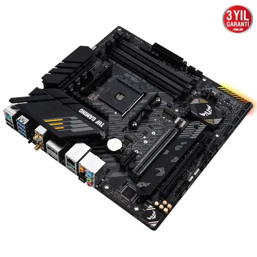 Asus TUF Gaming B550M-Plus (WI-FI) AMD B550 Soket AM4 DDR4 4600(OC)MHz mATX Gaming (Oyuncu) Anakart