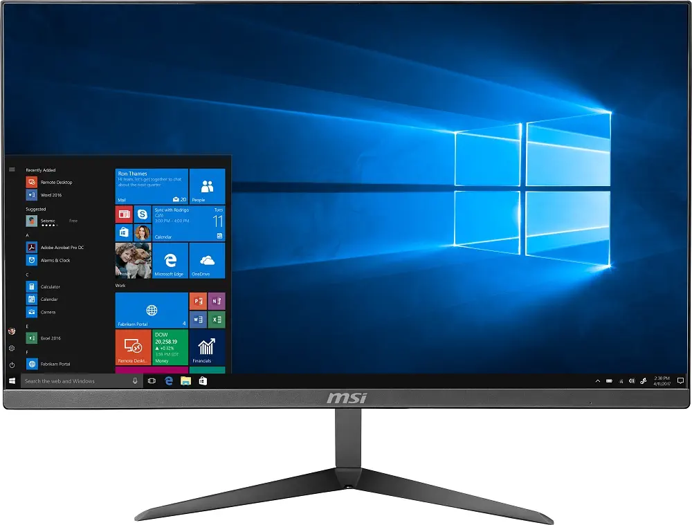 MSI Pro 24X 10M-042EU Intel Core i5-10210U 8GB 512GB SSD 23.8″ Full HD Win10 Home All In One PC