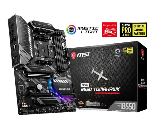 MSI MAG B550 TOMAHAWK AMD B550 Soket AM4 DDR4 5100(OC)Mhz ATX Gaming (Oyuncu) Anakart