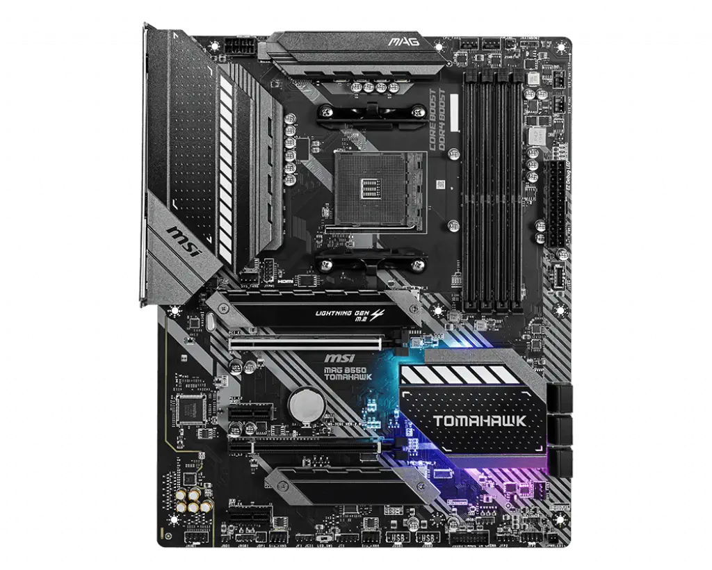MSI MAG B550 TOMAHAWK AMD B550 Soket AM4 DDR4 5100(OC)Mhz ATX Gaming (Oyuncu) Anakart