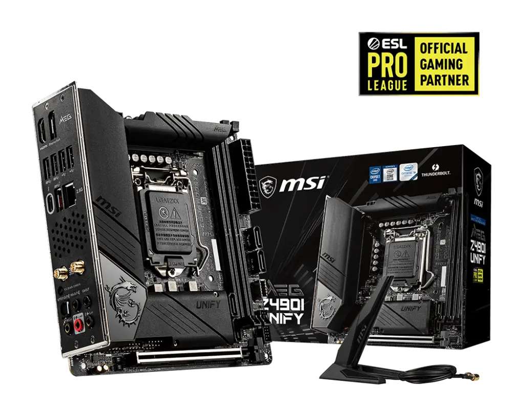 MSI MEG Z490I UNIFY Intel Z490 Soket 1200 DDR4 5000(OC)MHz Mini-ITX Gaming (Oyuncu) Anakart