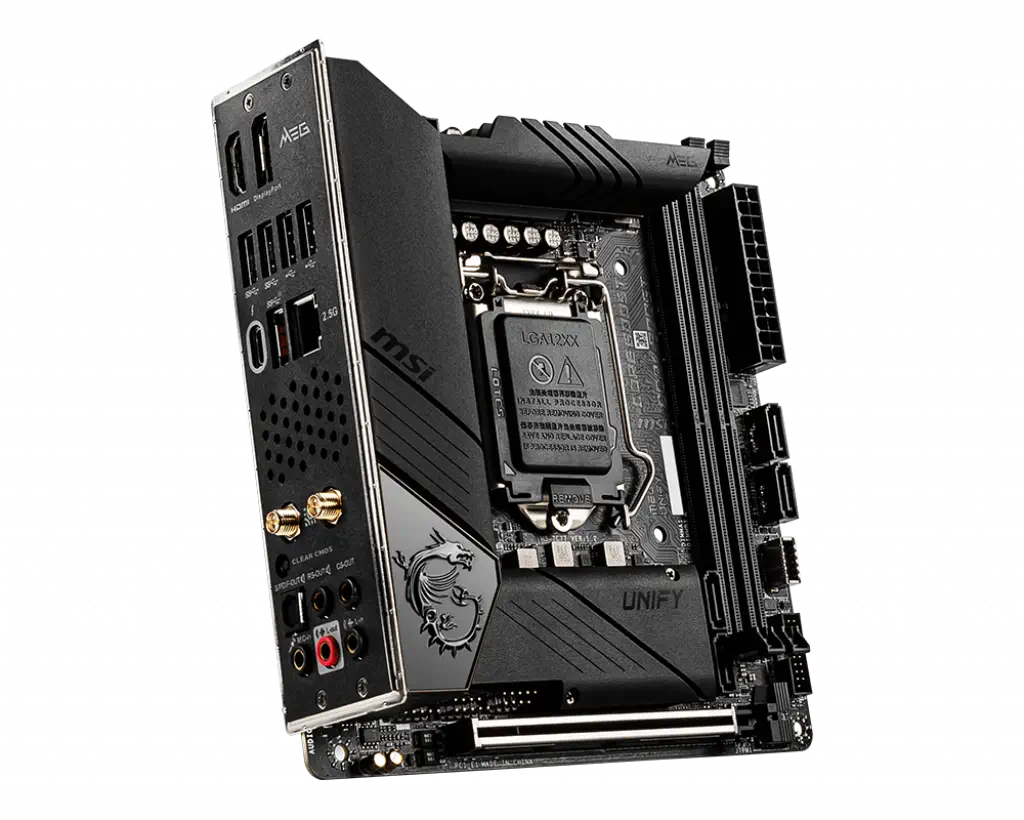 MSI MEG Z490I UNIFY Intel Z490 Soket 1200 DDR4 5000(OC)MHz Mini-ITX Gaming (Oyuncu) Anakart