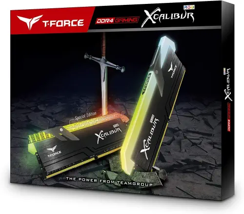 Team T-Force Xcalibur RGB Special Edition 16GB (2x8GB) DDR4 3600MHz CL18 Siyah Gaming Ram