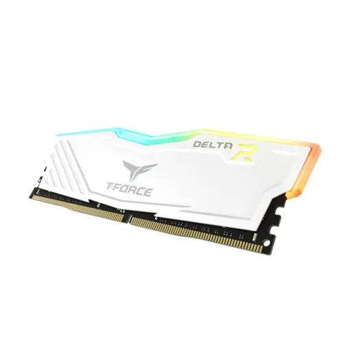Team T-Force Delta RGB 8GB (1x8GB) DDR4 3000Mhz CL16 Beyaz Gaming Ram - TF4D48G3000HC16C01