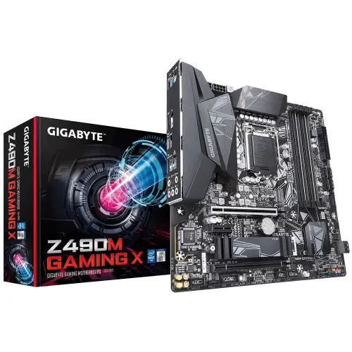 Gigabyte Z490M GAMING X Intel Z490 Soket 1200 DDR4 4400(OC)MHz mATX Gaming (Oyuncu) Anakart