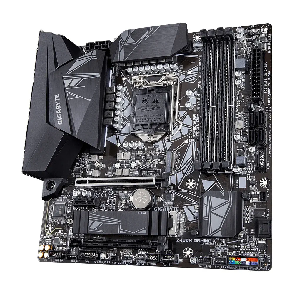 Gigabyte Z490M GAMING X Intel Z490 Soket 1200 DDR4 4400(OC)MHz mATX Gaming (Oyuncu) Anakart