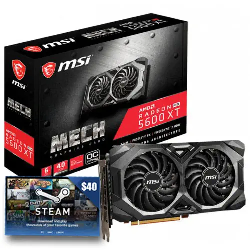 MSI Radeon RX 5600 XT MECH OC 6GB GDDR6 192Bit DX12 Gaming Ekran Kartı