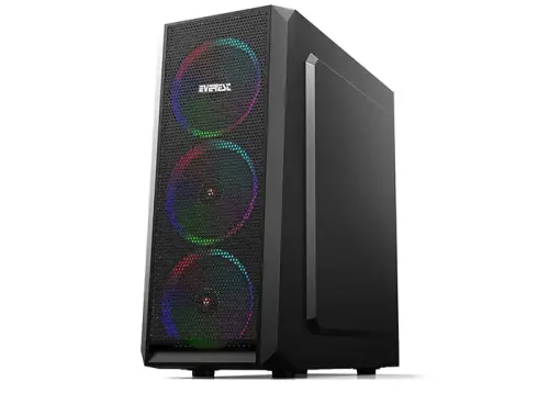 Everest X-MESH 4 x Rainbow Fan USB 3.0 ATX Mini Tower Gaming Kasa