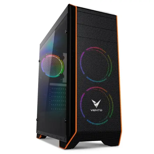 Vento VG06F+ 700W 80 Plus Dahili PSU`lu USB 3.0 Pencereli ATX Mid-Tower Gaming (Oyuncu) Kasa