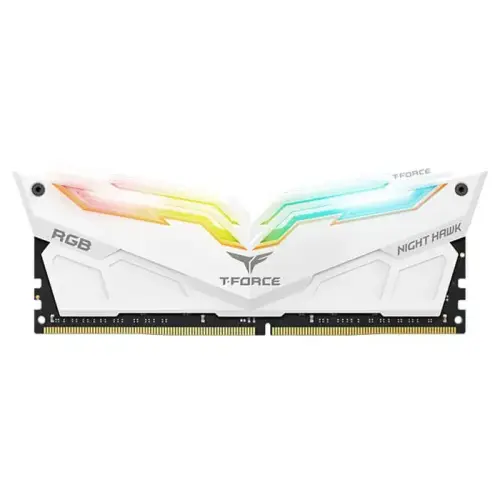 Team T-Force Night Hawk RGB 16GB (2x8GB) DDR4 3600MHz CL18 Beyaz Gaming Ram