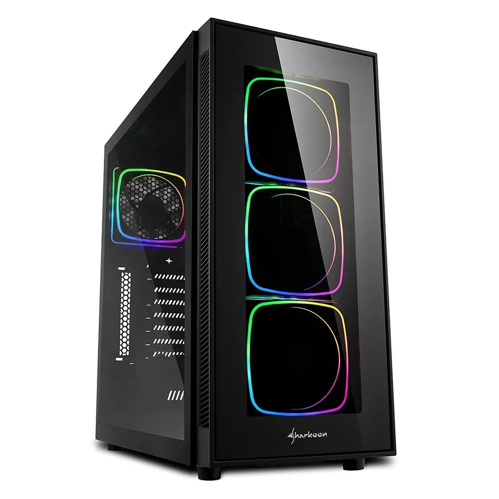 Sharkoon TG6-RGB USB 3.0 Temperli Cam ATX Mid-Tower Gaming (Oyuncu) Kasa