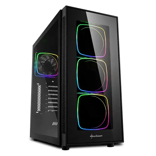 Sharkoon TG6-RGB USB 3.0 Temperli Cam ATX Mid-Tower Gaming (Oyuncu) Kasa