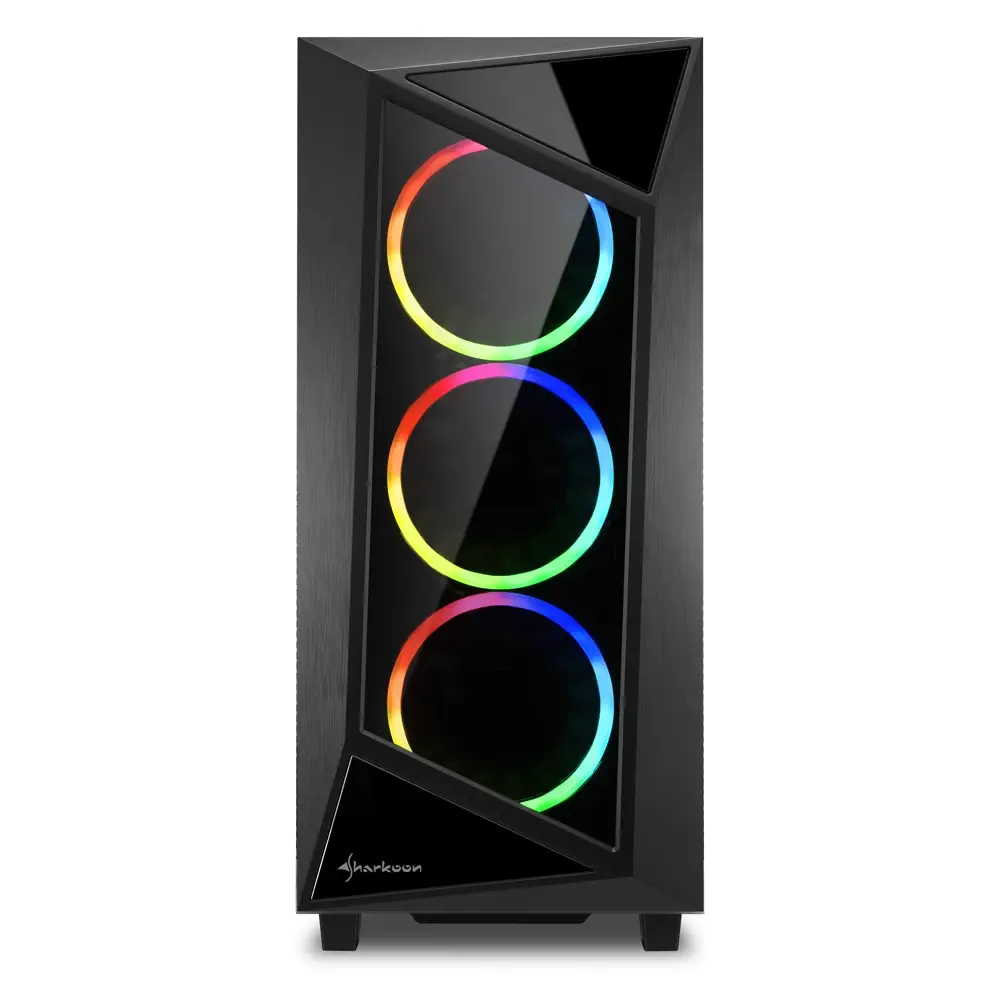 Sharkoon REV200 RGB USB 3.0 Temperli Cam ATX Mid-Tower Gaming (Oyuncu) Kasa